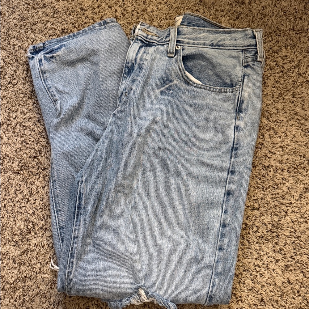 Universal Thread Light Blue Ripped Boyfriend Jeans - image 2